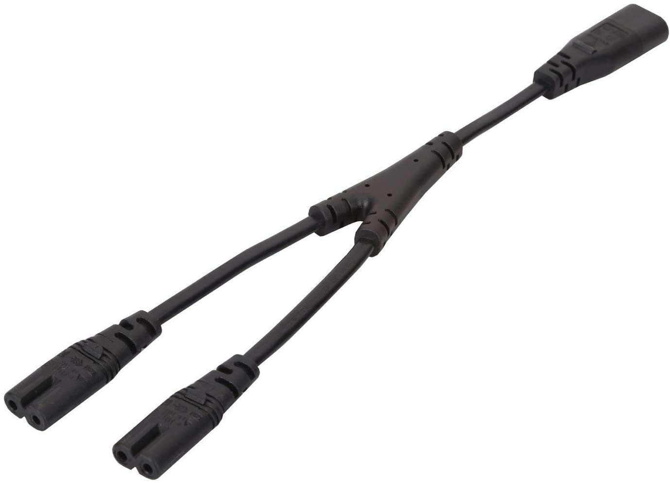 Amazon | IEC320 C8から2X C7 Yスプリッター AC電源コード 30CM IEC図8